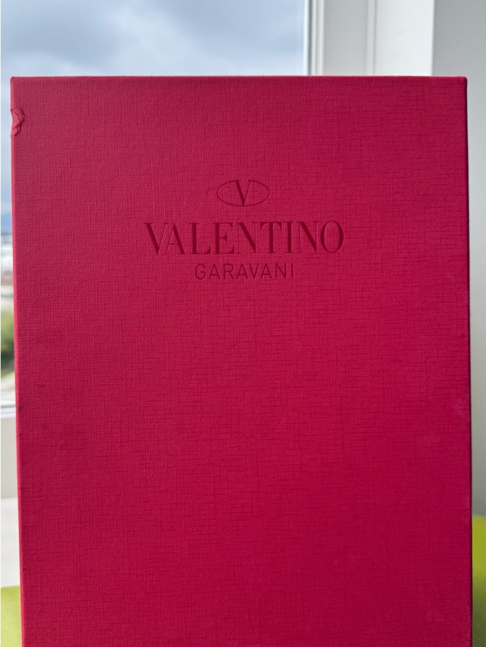 Valentino Garavani Red and White  Rockstud Slingback Sandals - Picture 7 of 8